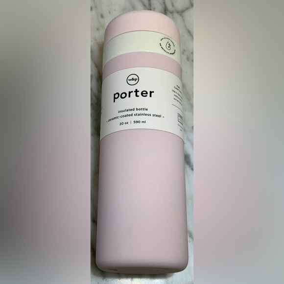 W&P Porter, 20 oz Insulated Ceramic Bottle, Blush - Picture 1 of 4